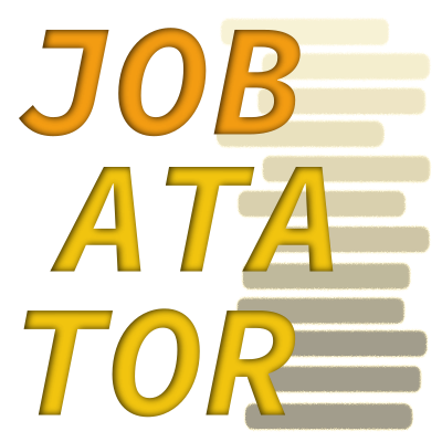 Jobatator logo showing an aligned stack.