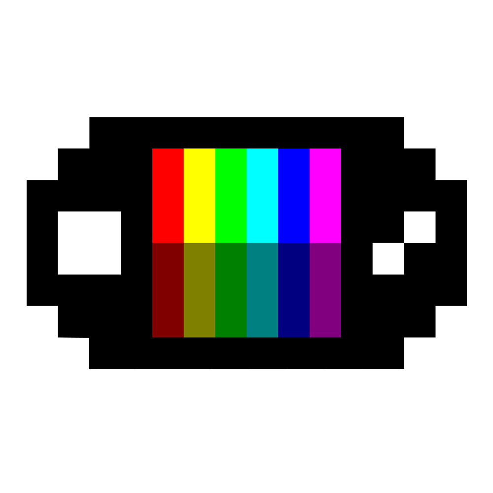Une console démontrant qu'il peut afficher plusieurs couleurs de façon verticale